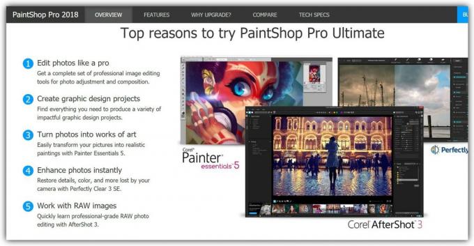 Die meisten Foto-Editoren: Paintshop Pro