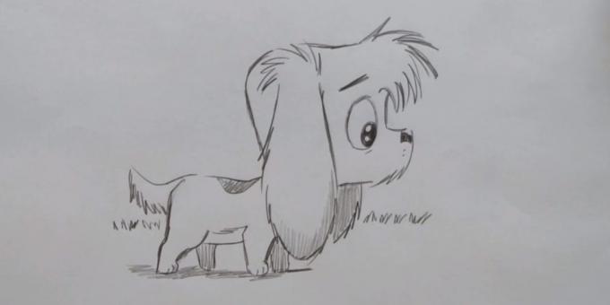 Wie man einen Hund steht im Cartoon-Stil zeichnen