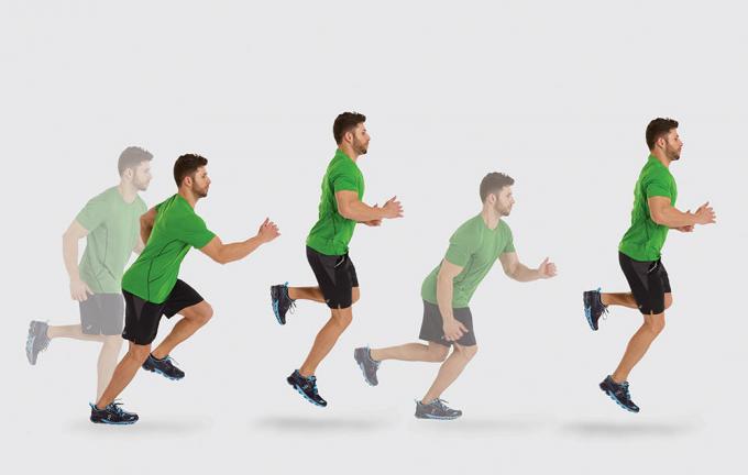 Wie man schnell laufen: Springen auf einem Bein