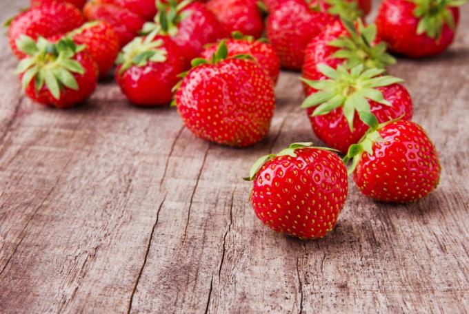 Erdbeeren können ein guten Zahn Aufheller sein
