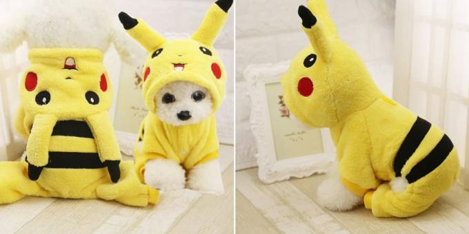 Weihnachten Kostüme für Hunde und Katzen: Pikachu