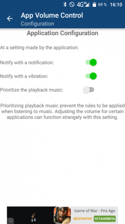 App Volume Control: benutzerdefinierte Setup-Sound-Benachrichtigungen auf Android