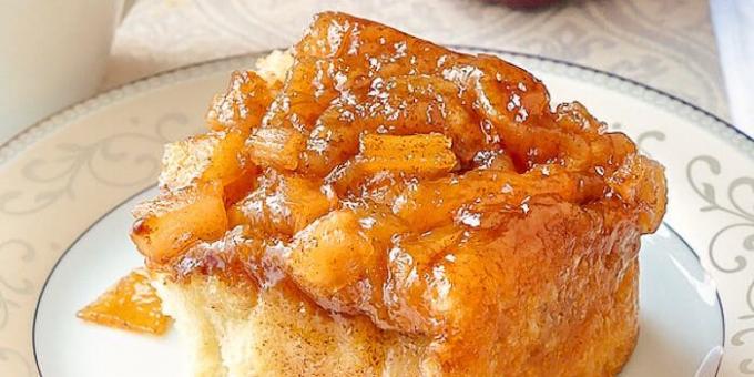 Muffins mit Äpfeln in Vanillebereifen