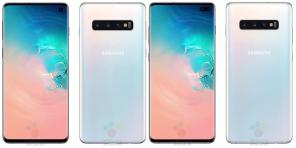 Samsung Galaxy S10 und S10 + gezeigt auf hochwertige Renderer