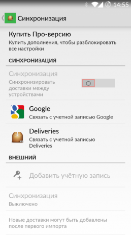Tracking-Postsendungen mit Lieferungen für Android