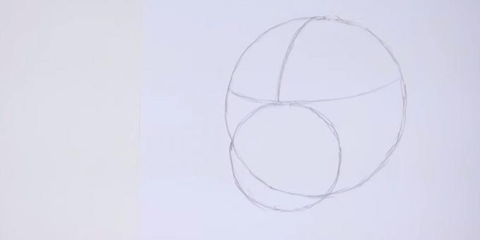 Zeichnen Sie einen Kreis mit kleinerem Durchmesser