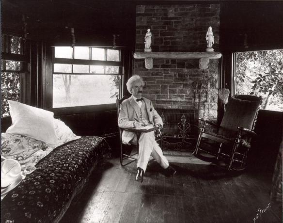 Mark Twain, der amerikanische Schriftsteller und Journalist