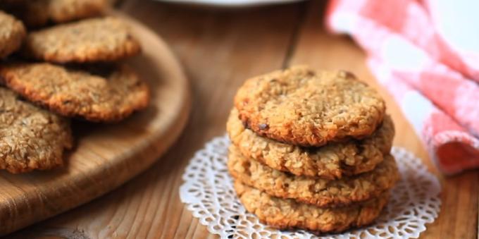 Kokosnuss und Banane Fasten-Cookies ohne Zucker