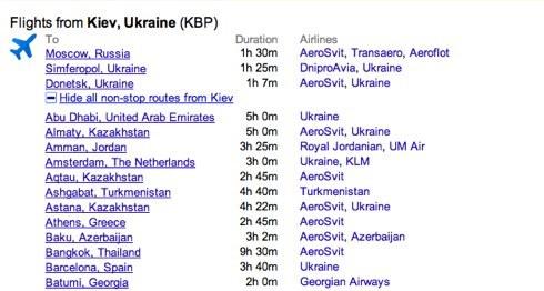 Vergleich von Google und Yandex Diensten bei der Suche nach dem Flugzeug und Bahn-Tickets