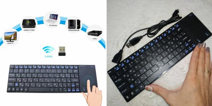 AliExpress Fast Shipping: Drahtlose Tastatur mit Touchpad
