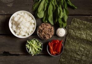 Wie Sushi-Sandwich kochen zu