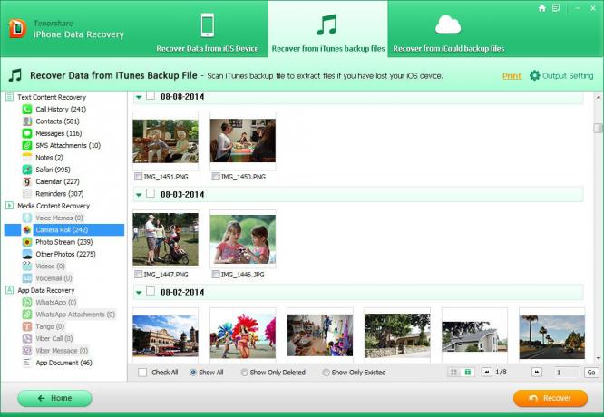 Tenorshare iPhone Data Recovery: Zeigt die ausgewählte Datei