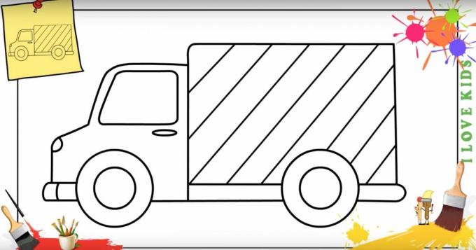 Wie zeichnet man einen LKW