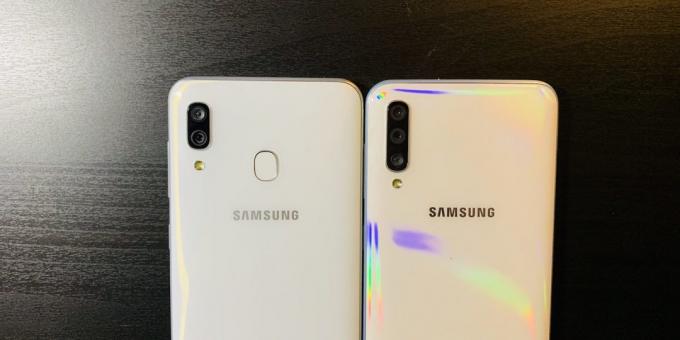 Samsung Galaxy A30 und Samsung Galaxy A50: Rückseite