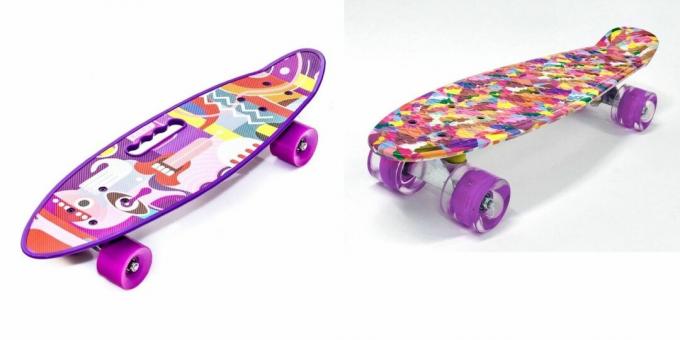 Geburtstagsgeschenke für ein Mädchen seit 7 Jahren: Skateboard