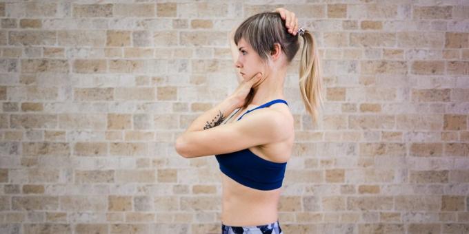Übungen für Hals: Stretching Genick