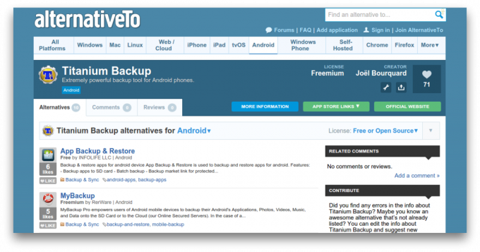 alternativeto.net - Apps für Android kostenlos