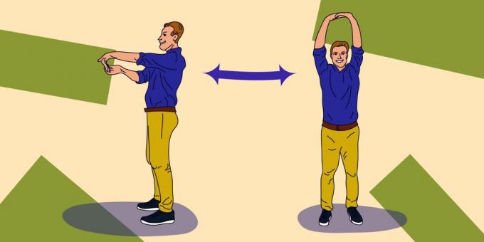Stretching bei der Arbeit: Übung „Free Handgelenke“