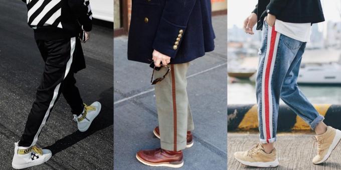 Die meisten modernen Männer Hosen: Hosen mit Streifen