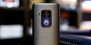 Motorola eingeführt, um den One Zoom mit dem glühenden Logo