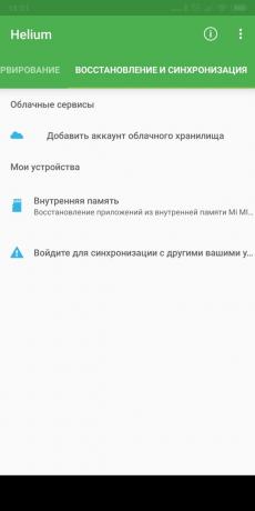 Android-Backup-Anwendungen: Helium - App Sync und Backup-