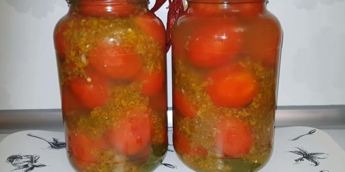 Rezepte: marinierte Tomaten mit Pfeffer und Karotte