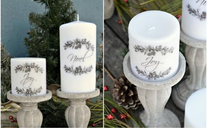 Wie man Geschenke an Silvester mit seinen eigenen Händen machen: Kerze mit Gravur