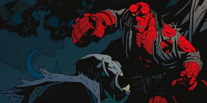 Hellboy: Hellboy rechte Hand ist sehr groß und aus Stein