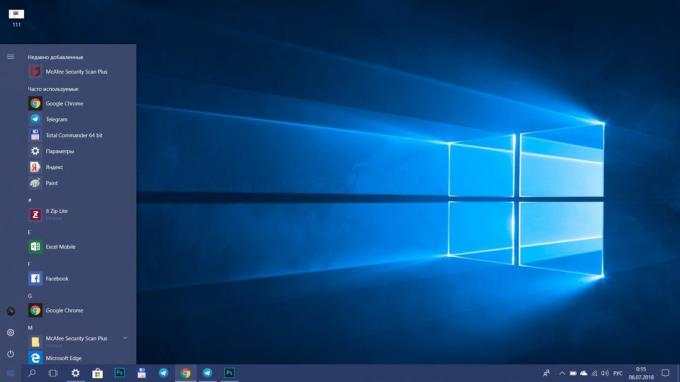 Wie Sie Windows 10 zu beschleunigen. Entlasten Sie den „Start“ -Menü