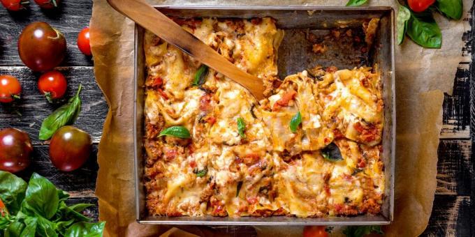 Klassische Lasagne mit Hackfleisch