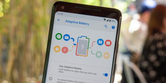 Android P. spart Batterie
