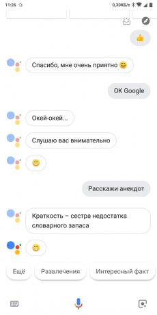 «Google Assistant": Korrespondenz