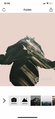 Editor Fuzion Person für iOS: Wahl des Hintergrunds