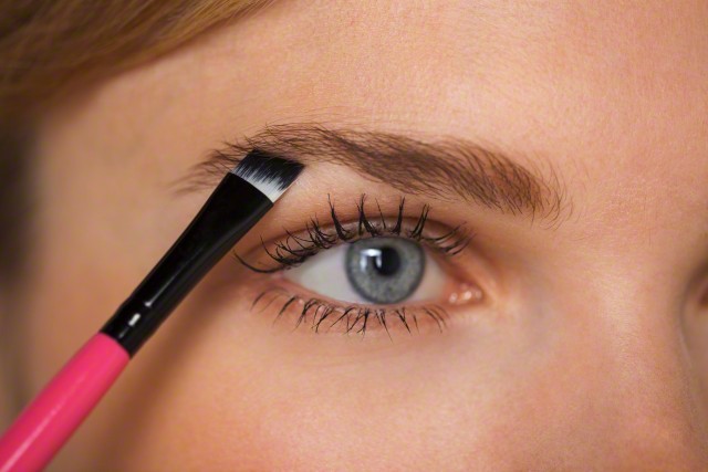 Angeschrägt Pinsel für Make-up Augenbrauen - Abend Make-up