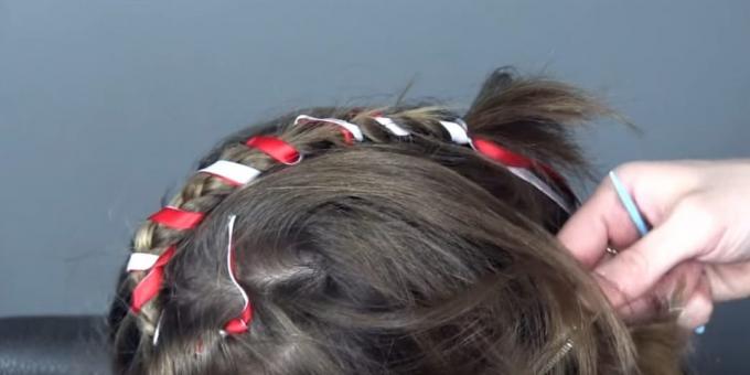 Neue Frisuren für Mädchen: Wrap Bänder alle Zopf