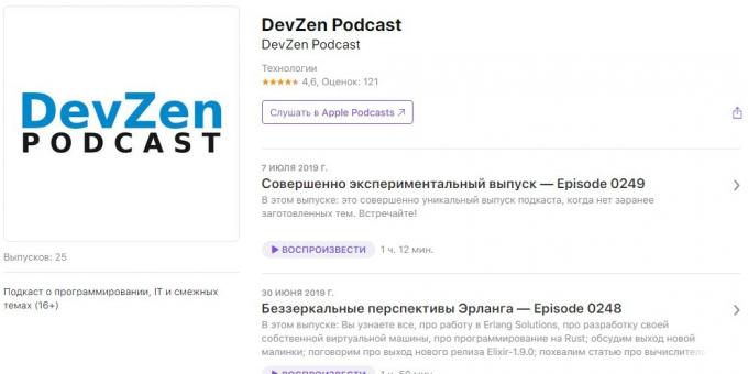 Podcasts über Technik: DevZen