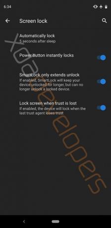 Android Q: Bildschirm sperren