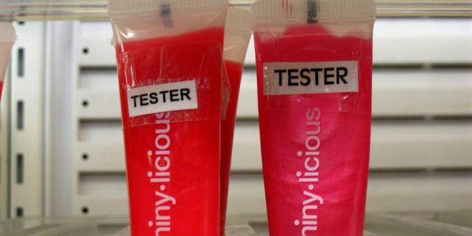 sparen auf Kosmetika: Tester