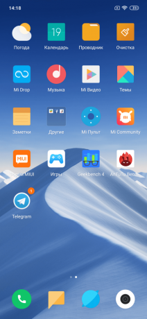 Übersicht Xiaomi Mi 9: Desktop-Icons