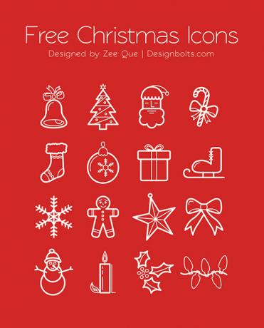 Schön Free Christmas Icons von Zee Que
