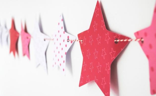Wie man ein Haus am Neujahrstag Girlande Papier dekorieren