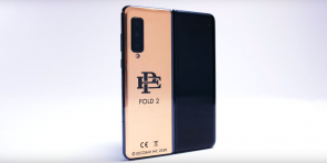 Faltbares Smartphone von Bruder Pablo Escobar - nur Galaxy Fold in Goldfilm