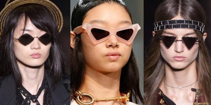 Frauen-Sonnenbrille in Winkelrahmen