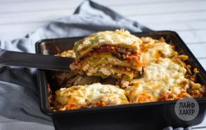 REZEPTE: Nützliche Lasagne mit Zucchini und Käse