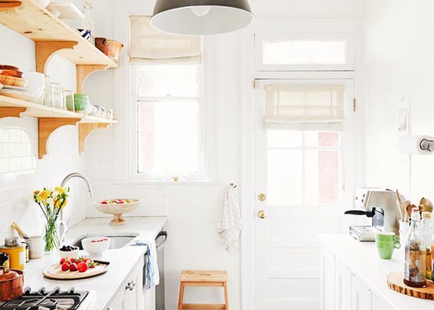 Entwerfen Sie eine kleine Küche: zweireihige Layout