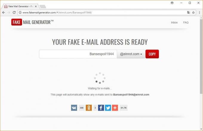 Temporäre E-Mail: Gefälschte Mail-Generator
