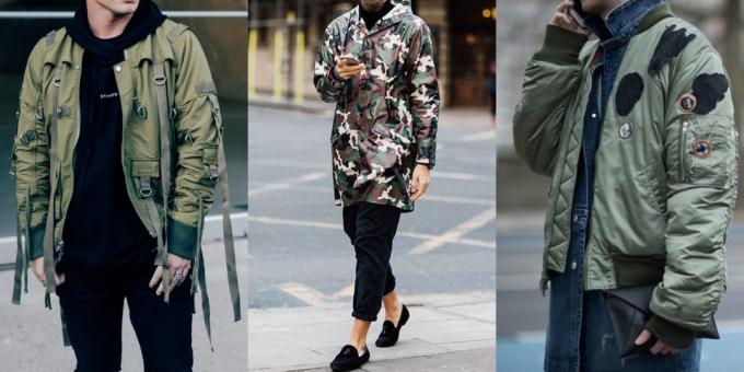 Sommer-Verkauf von Bekleidung und Schuhen für Männer: Militär-Stil Jacke
