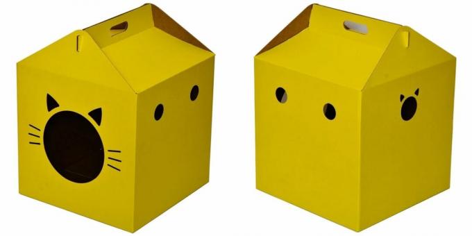 Katzenhäuser: in Form einer Kiste