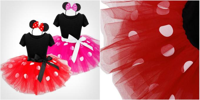 Weihnachten Kostüme für Mädchen: Minnie Mouse Kostüm