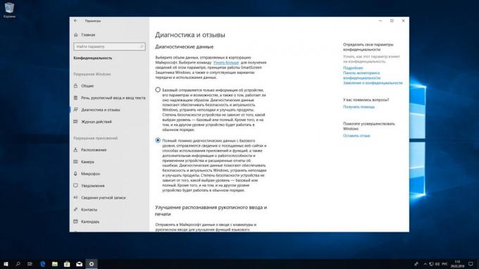 Windows 10 Redstone 4: Diagnosedaten